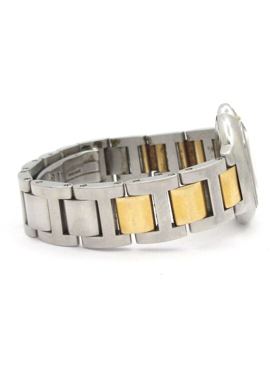 Cartier Watch Baron Blue SM SS 18k Yellow Gold Silver main image 10